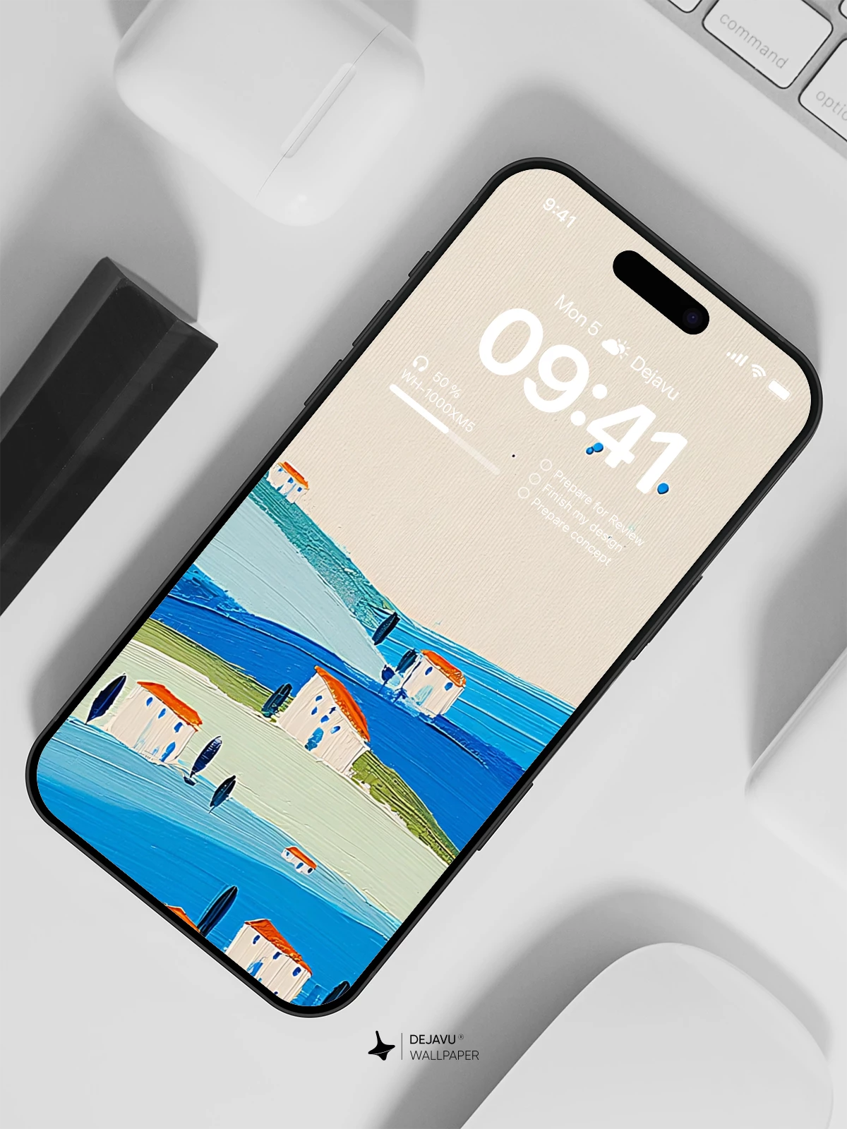 Abstract Landscape Wallpaper 4K for iPhone Lock Screen