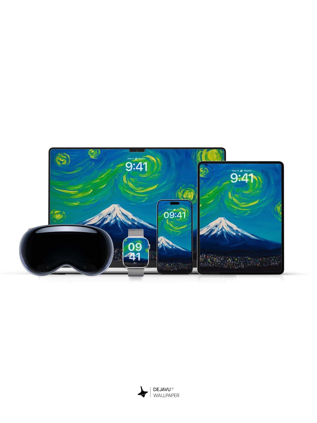 富士山星空壁纸4K iPhone锁屏