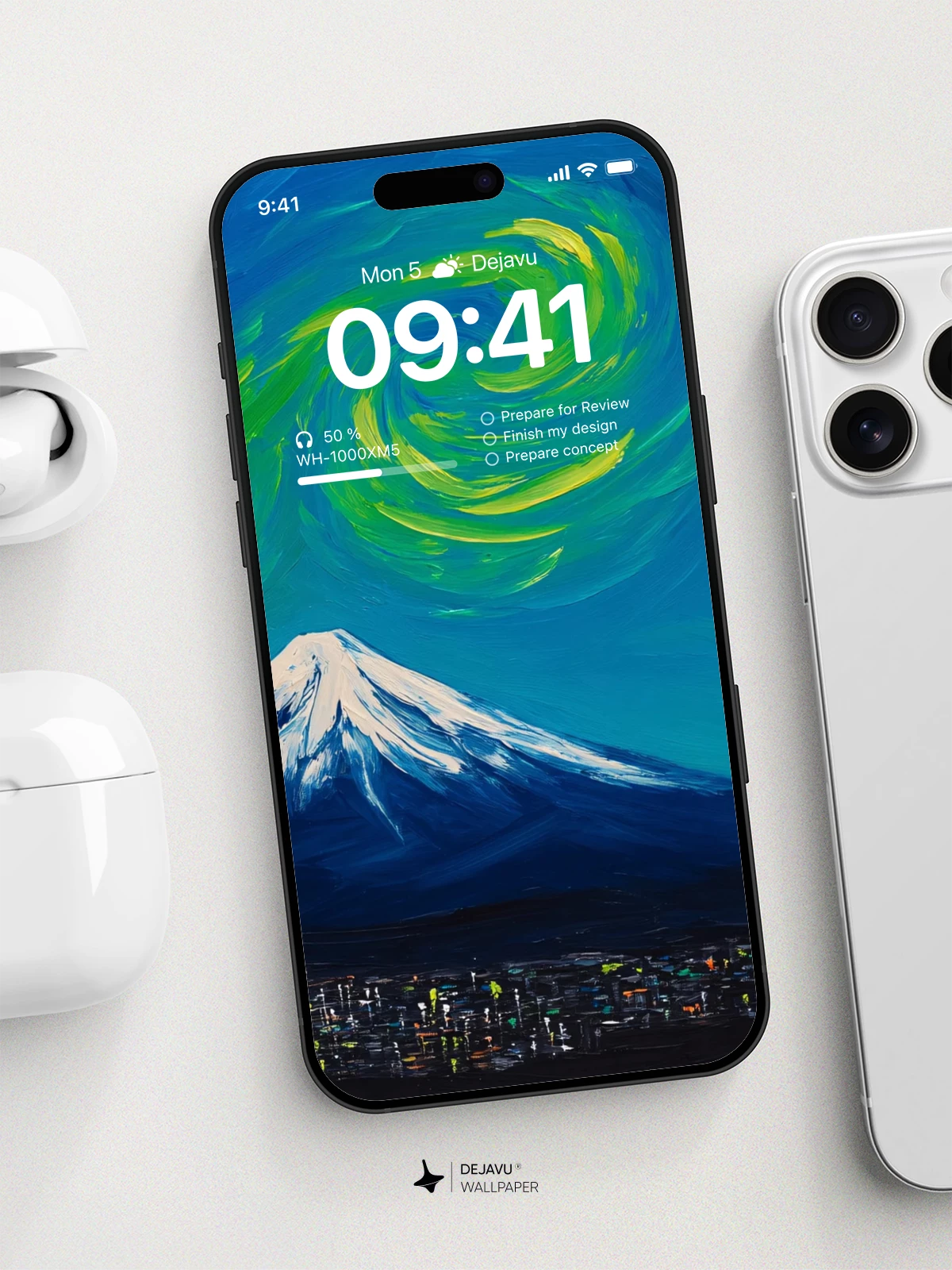 富士山星空壁纸4K iPhone锁屏