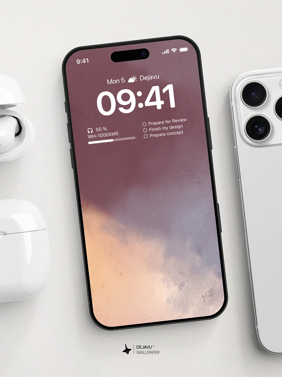渐变色磨砂质感壁纸4K for iPhone Lock Screen