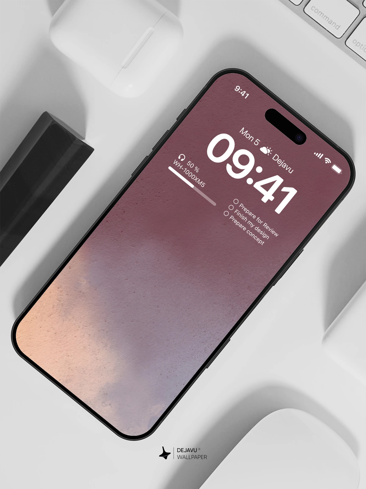 渐变色磨砂质感壁纸4K for iPhone Lock Screen