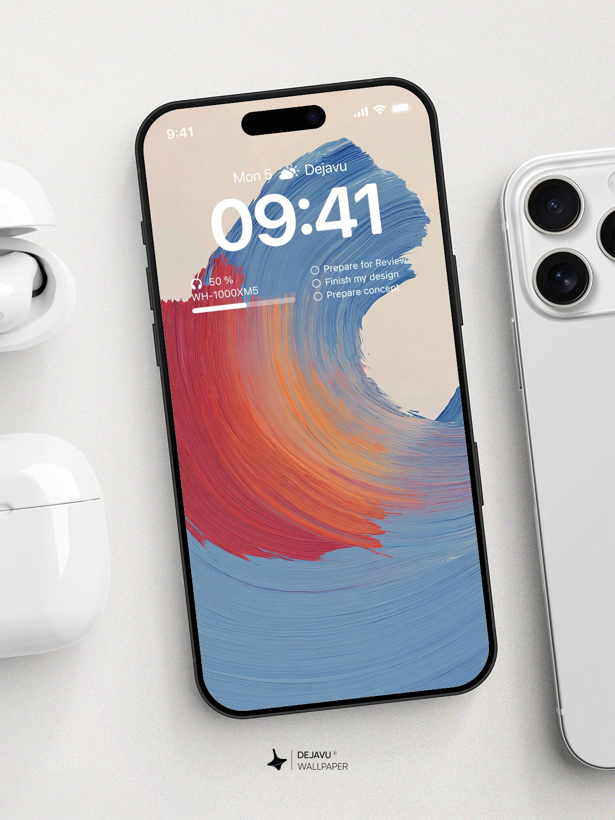 抽象波浪壁纸 4K for iPhone Lock Screen