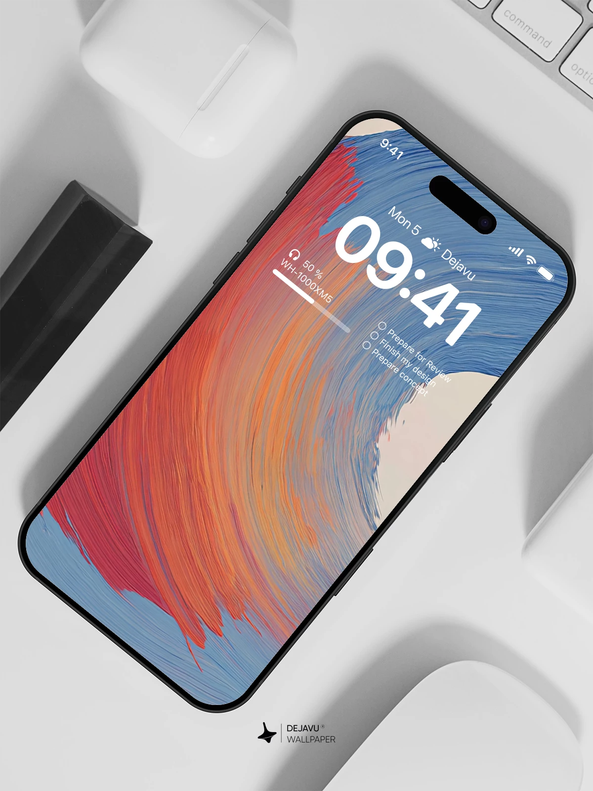 抽象波浪壁纸 4K for iPhone Lock Screen