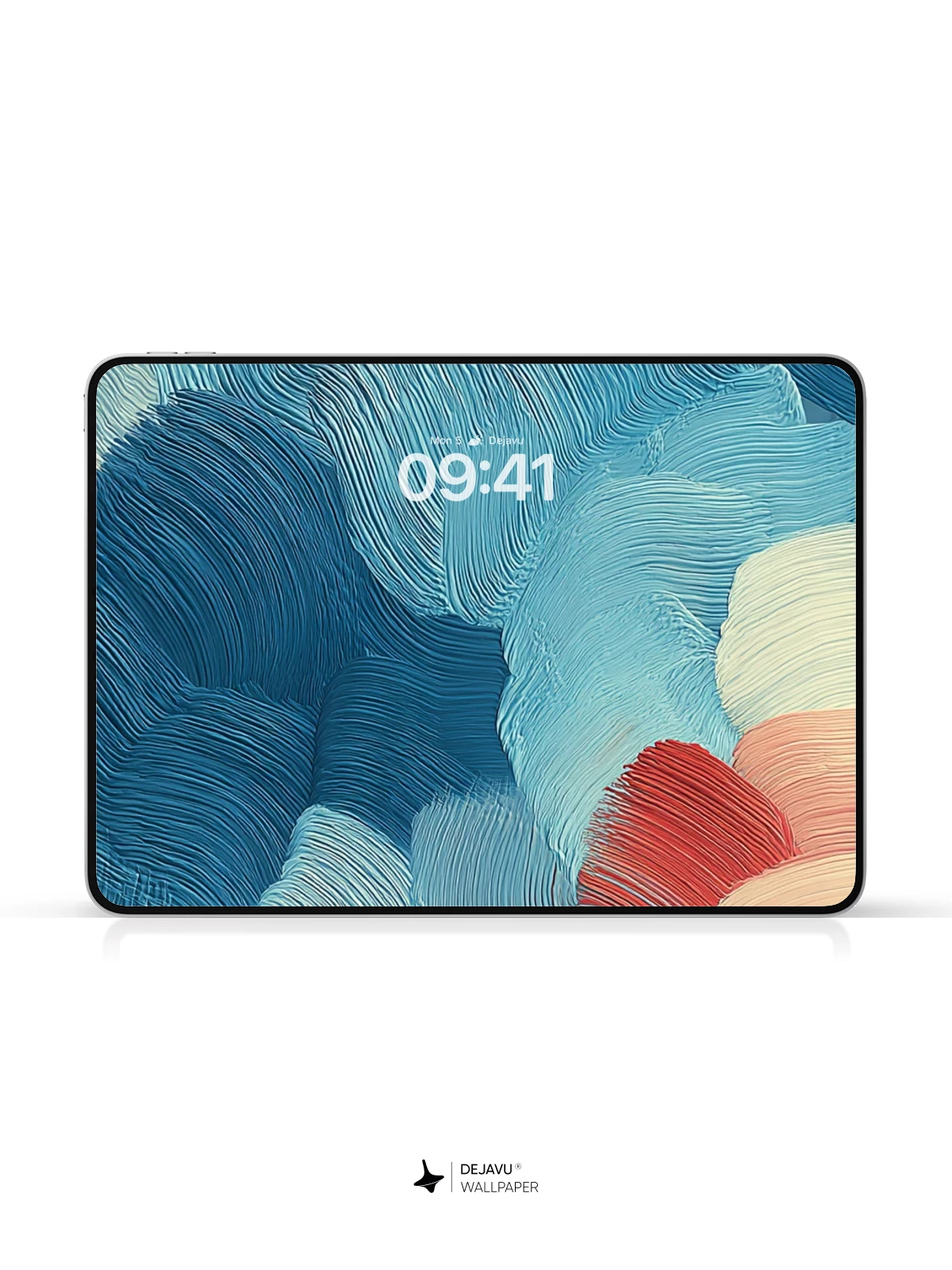 Blue Abstract Lines Wallpaper 4K for iPhone Lock Screen