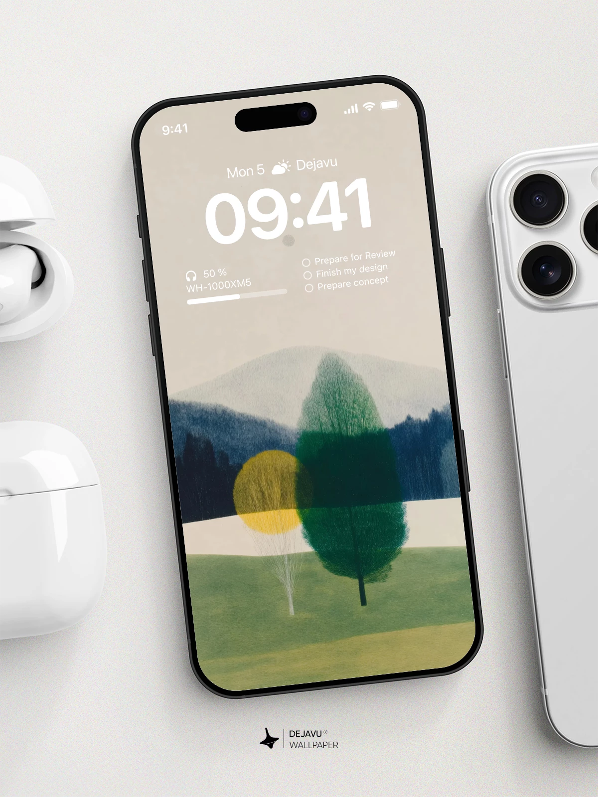 Minimalist Landscape Wallpaper 4K for iPhone Lock Screen