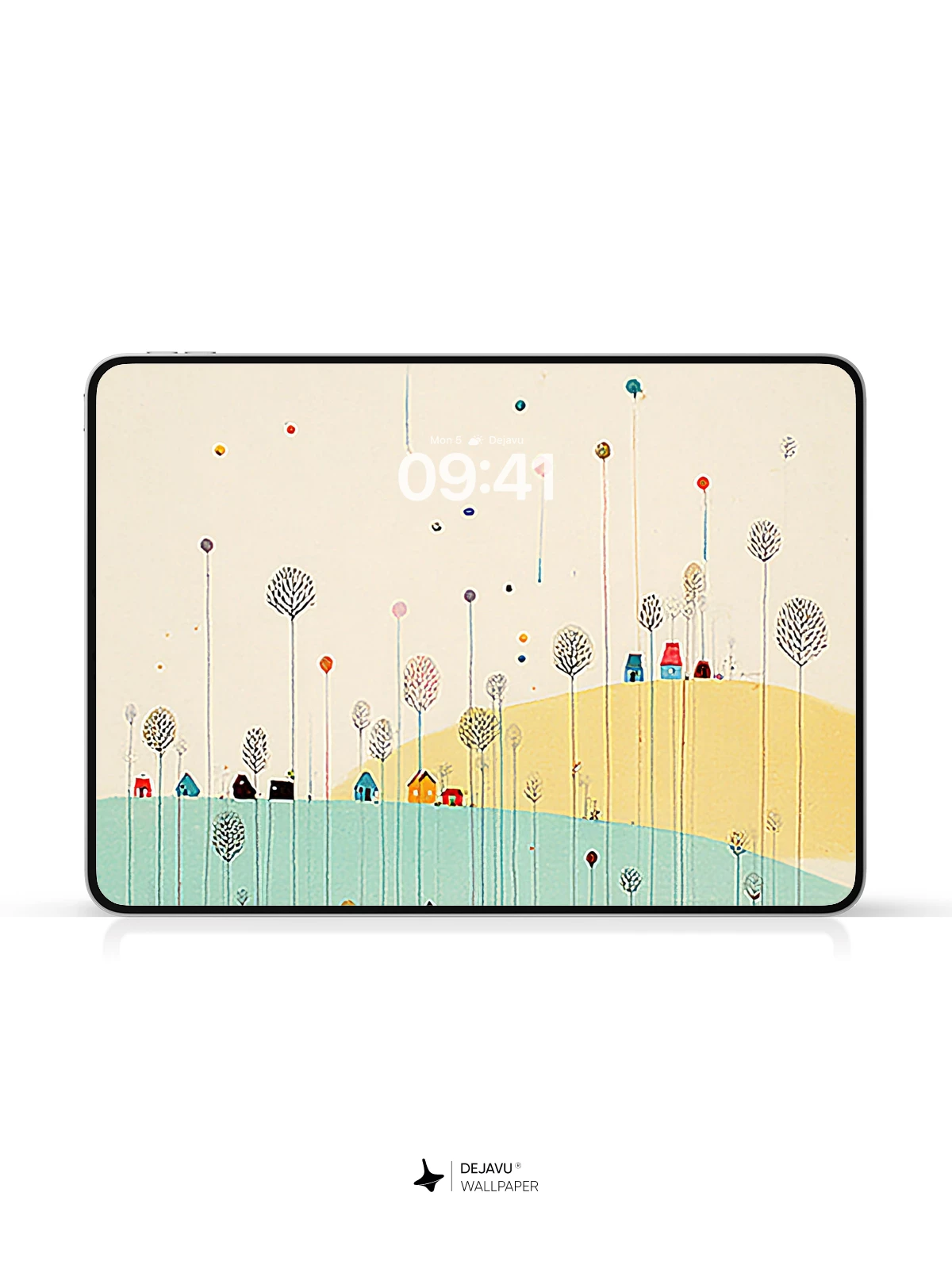 Abstract Colorful Landscape Wallpaper 4K for iPhone Lock Screen