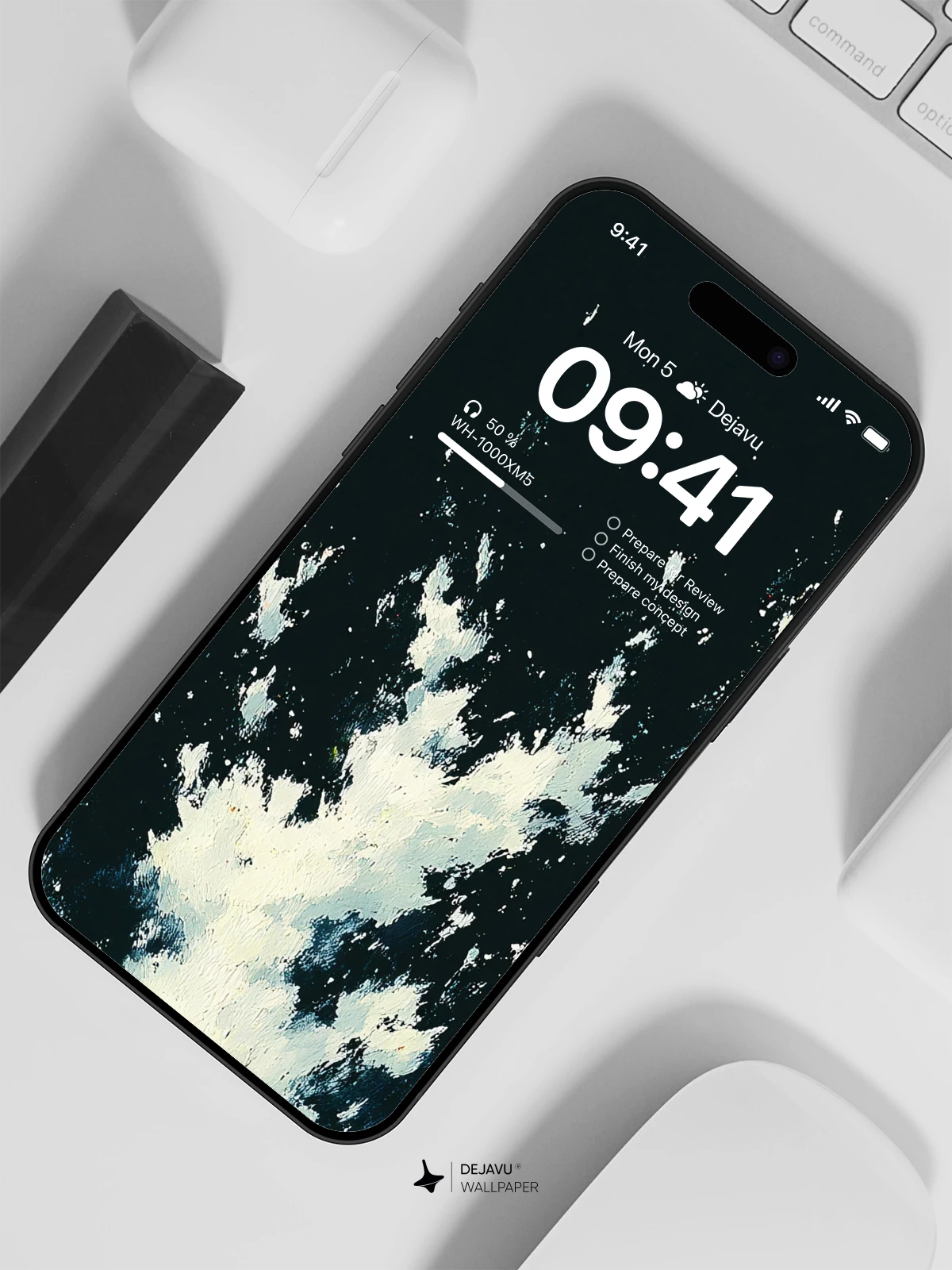 Abstract Watercolor Wallpaper 4K for iPhone Lock Screen
