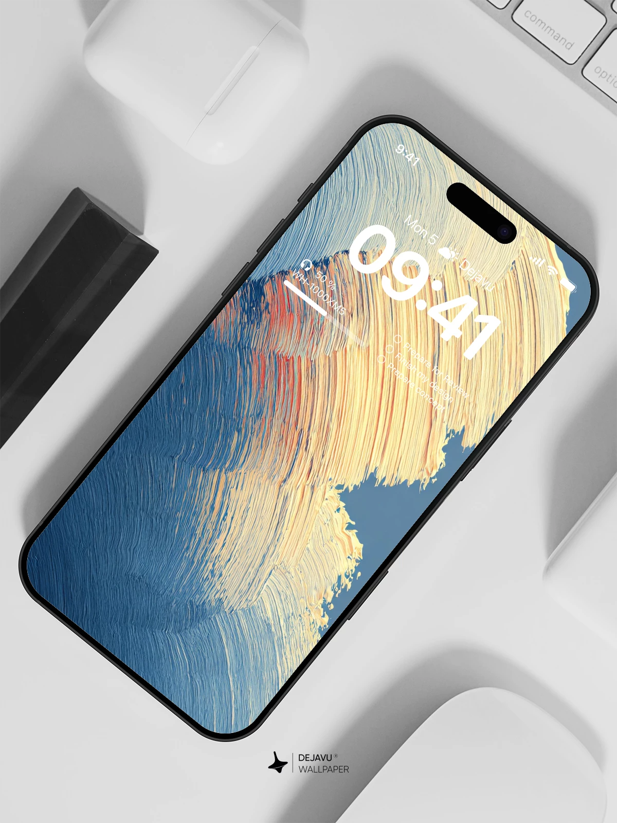 抽象笔触艺术壁纸4K iPhone锁屏