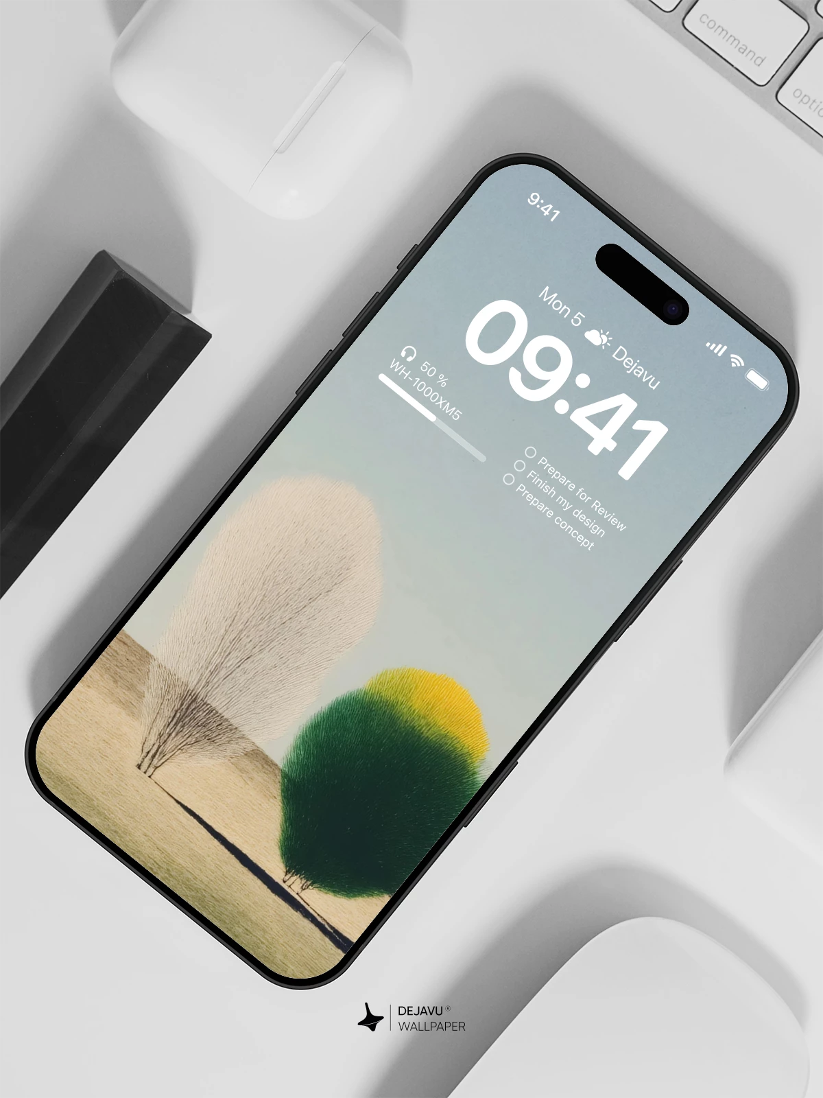 Minimalist Landscape Wallpaper 4K for iPhone Lock Screen