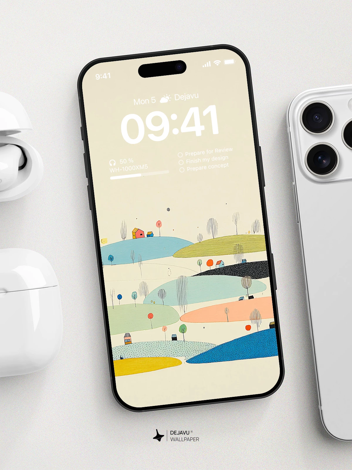 Minimalist Landscape Wallpaper 4K for iPhone Lock Screen