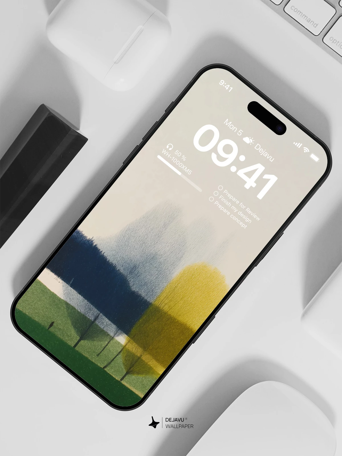 Abstract Landscape Wallpaper 4K Minimal Lock Screen Wallpaper