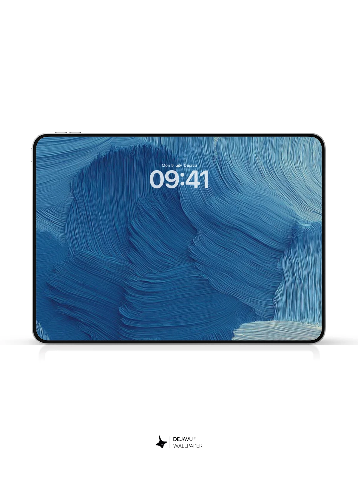 Abstract Blue Gradient Wallpaper 4K for iPhone Lock Screen