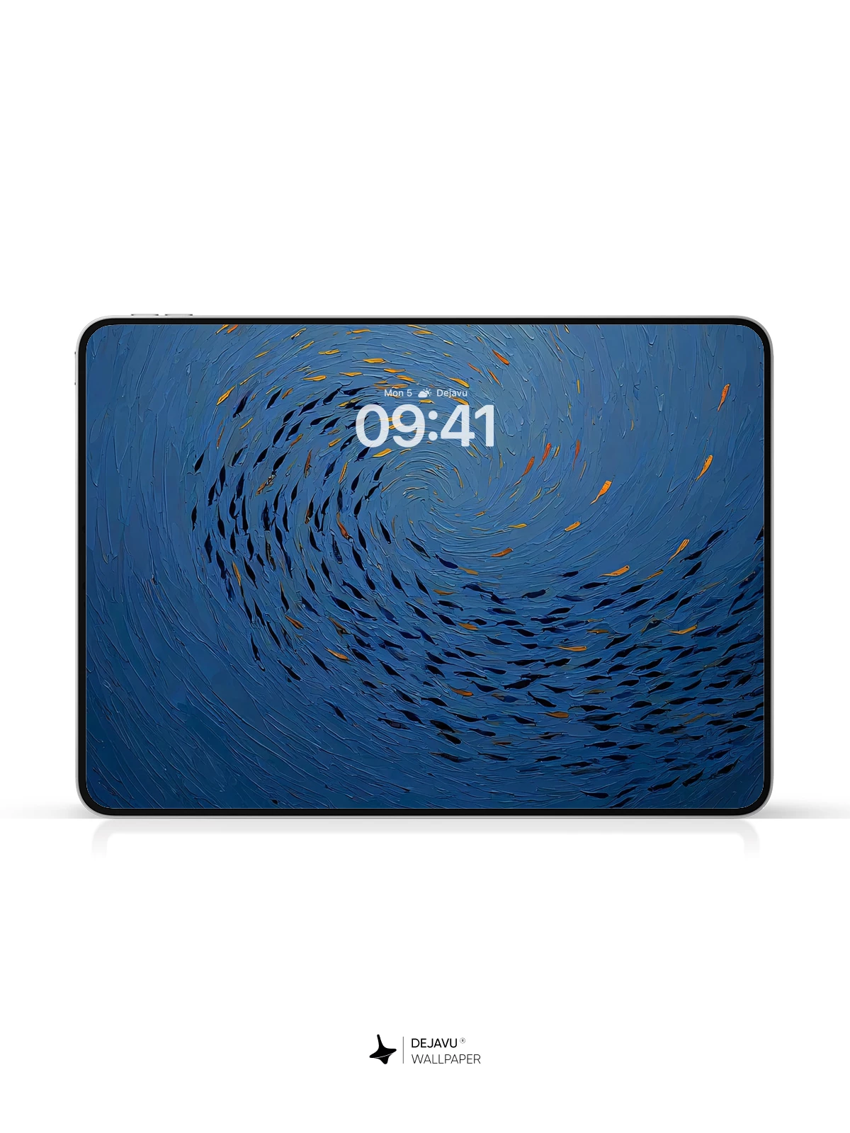 漩涡鱼群壁纸4K iPhone锁屏