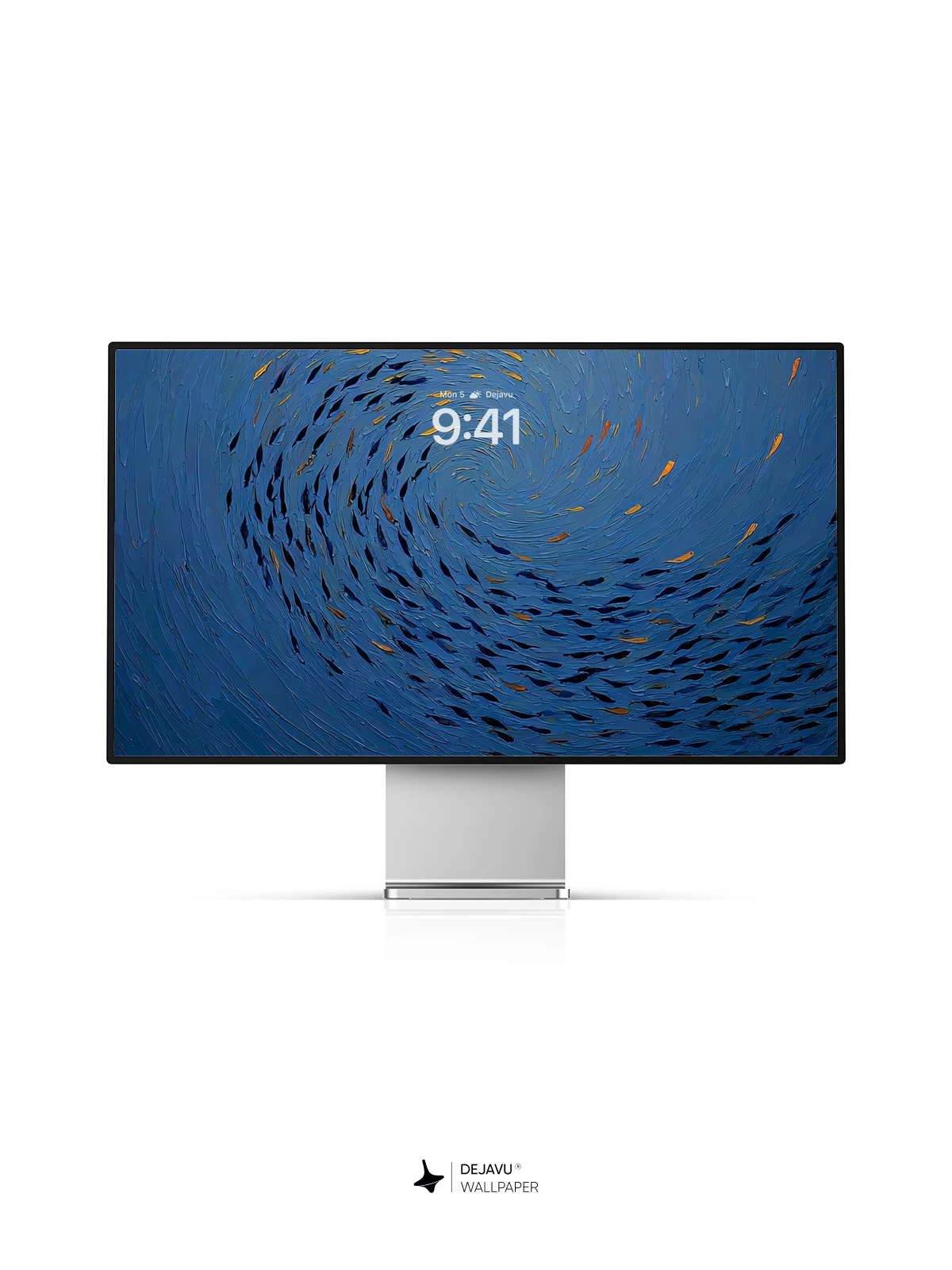 漩涡鱼群壁纸4K iPhone锁屏