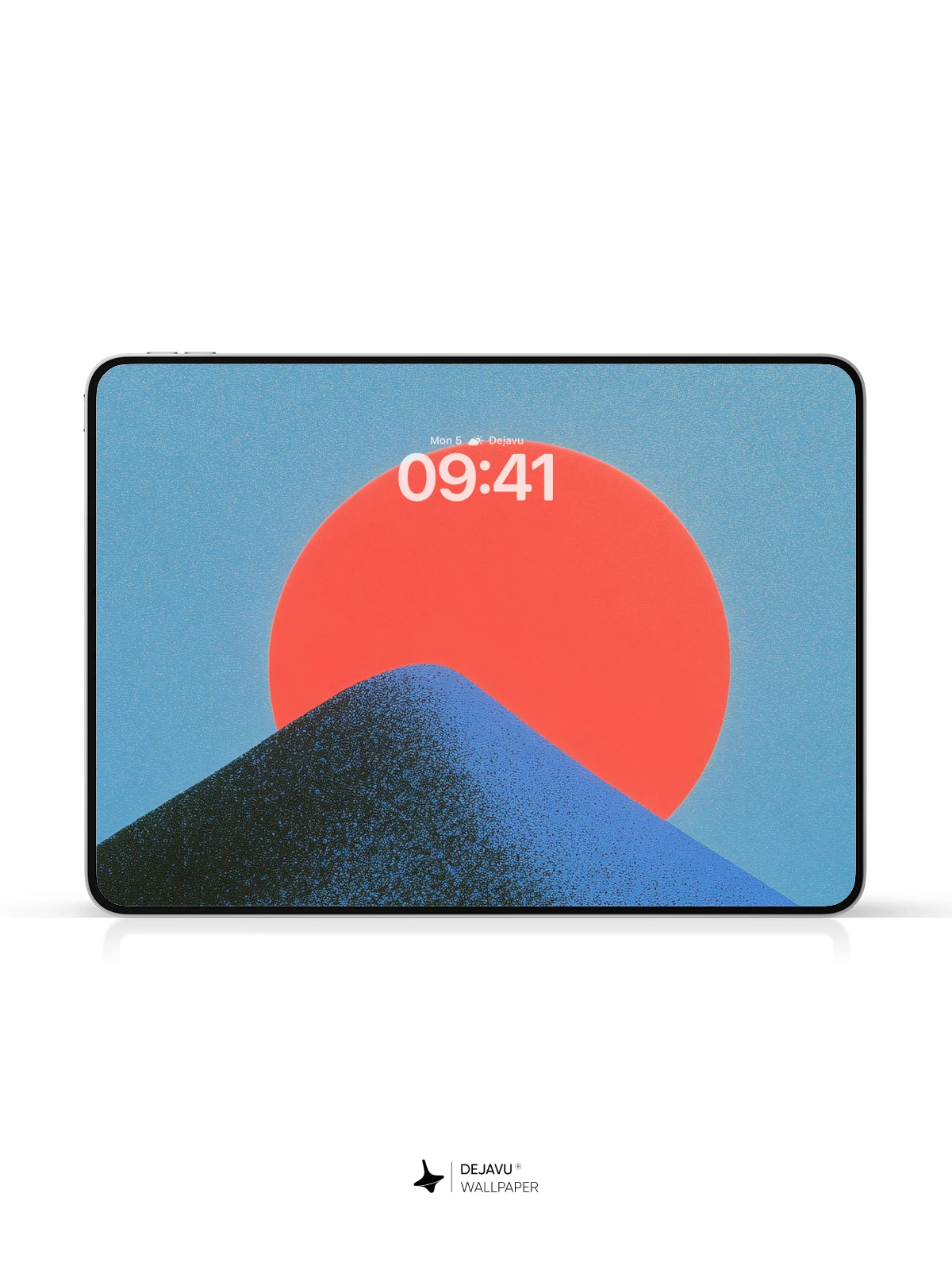 Minimalist Sunset Mountain Wallpaper 4K for iPhone Lock Screen