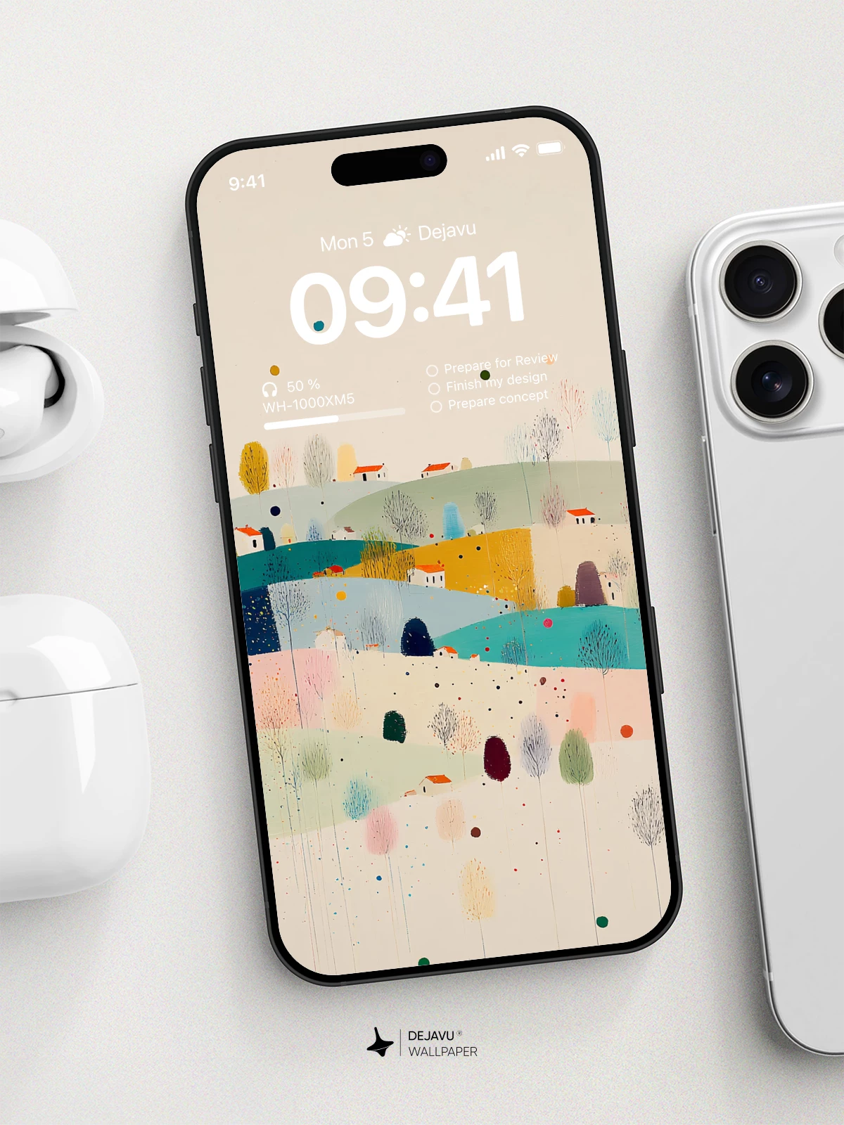Abstract Landscape Wallpaper 4K for iPhone Lock Screen