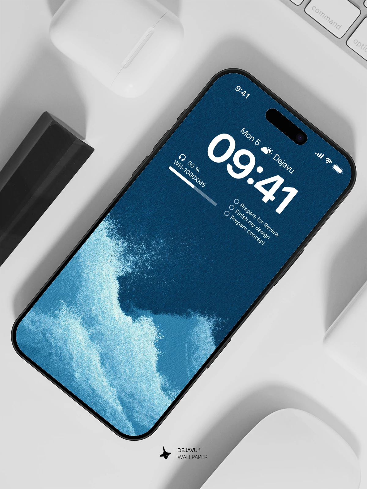 海浪壁纸4K AMOLED Display Wallpaper
