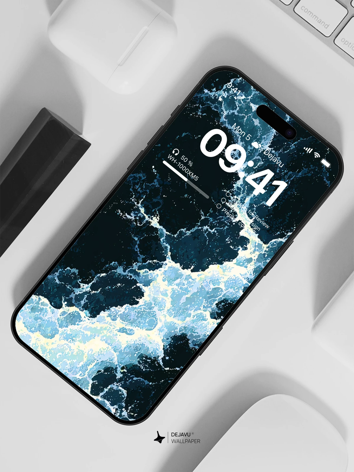 Dynamic Ocean Wave Wallpaper 4K for iPhone Lock Screen