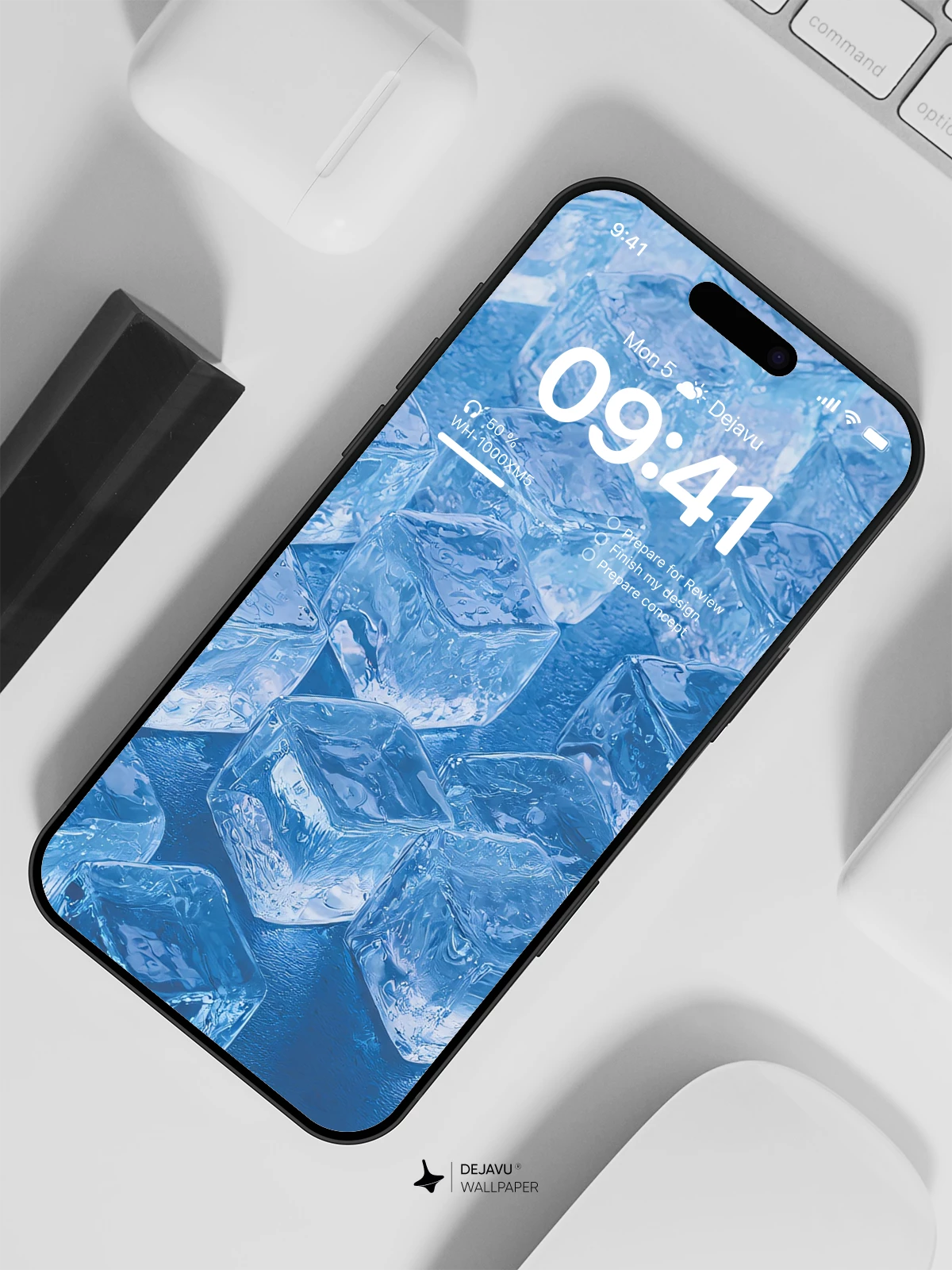 冰块壁纸4K 适用于iPhone锁屏