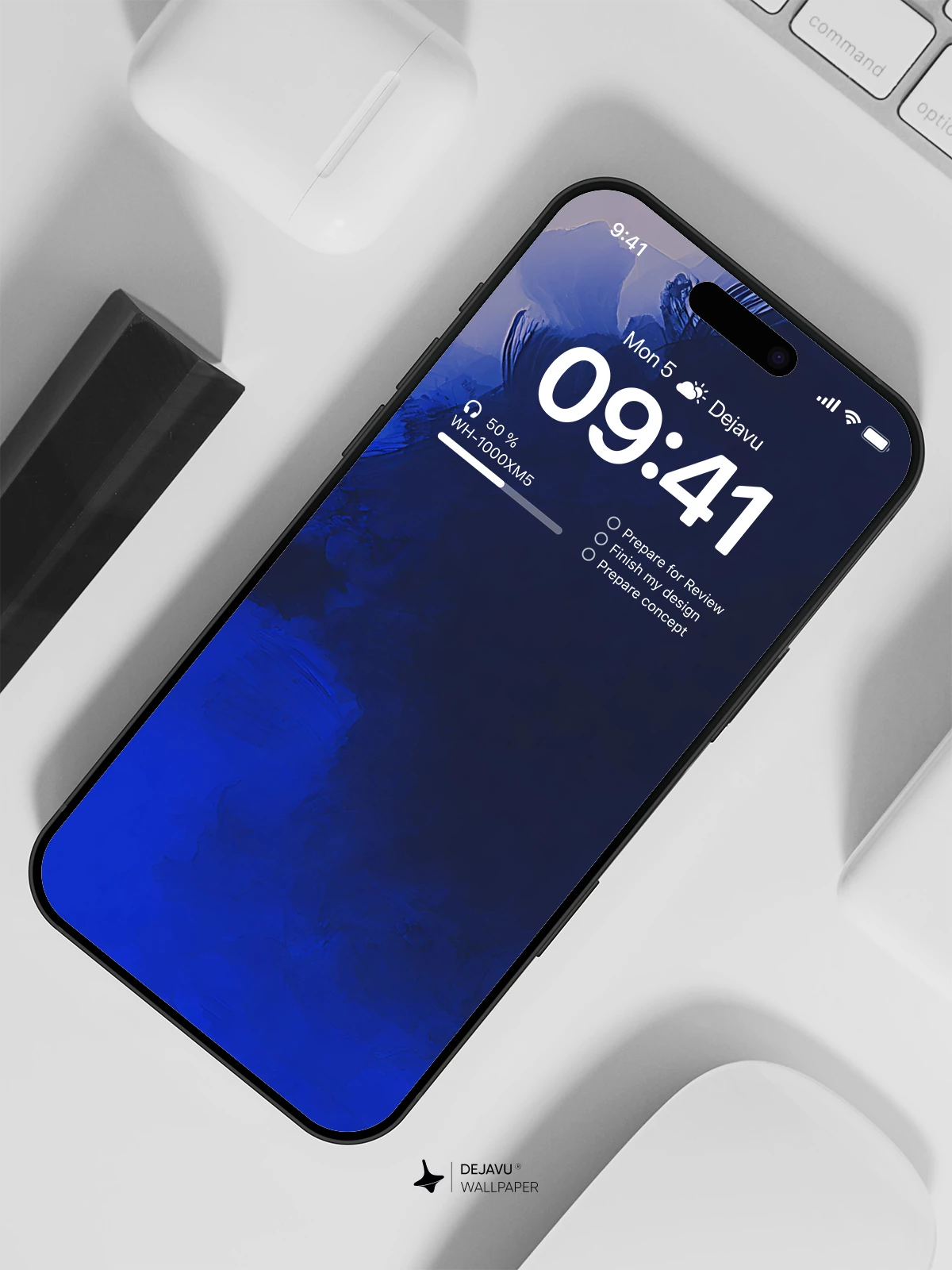 Blue Abstract Wallpaper 4K for Mobile Background