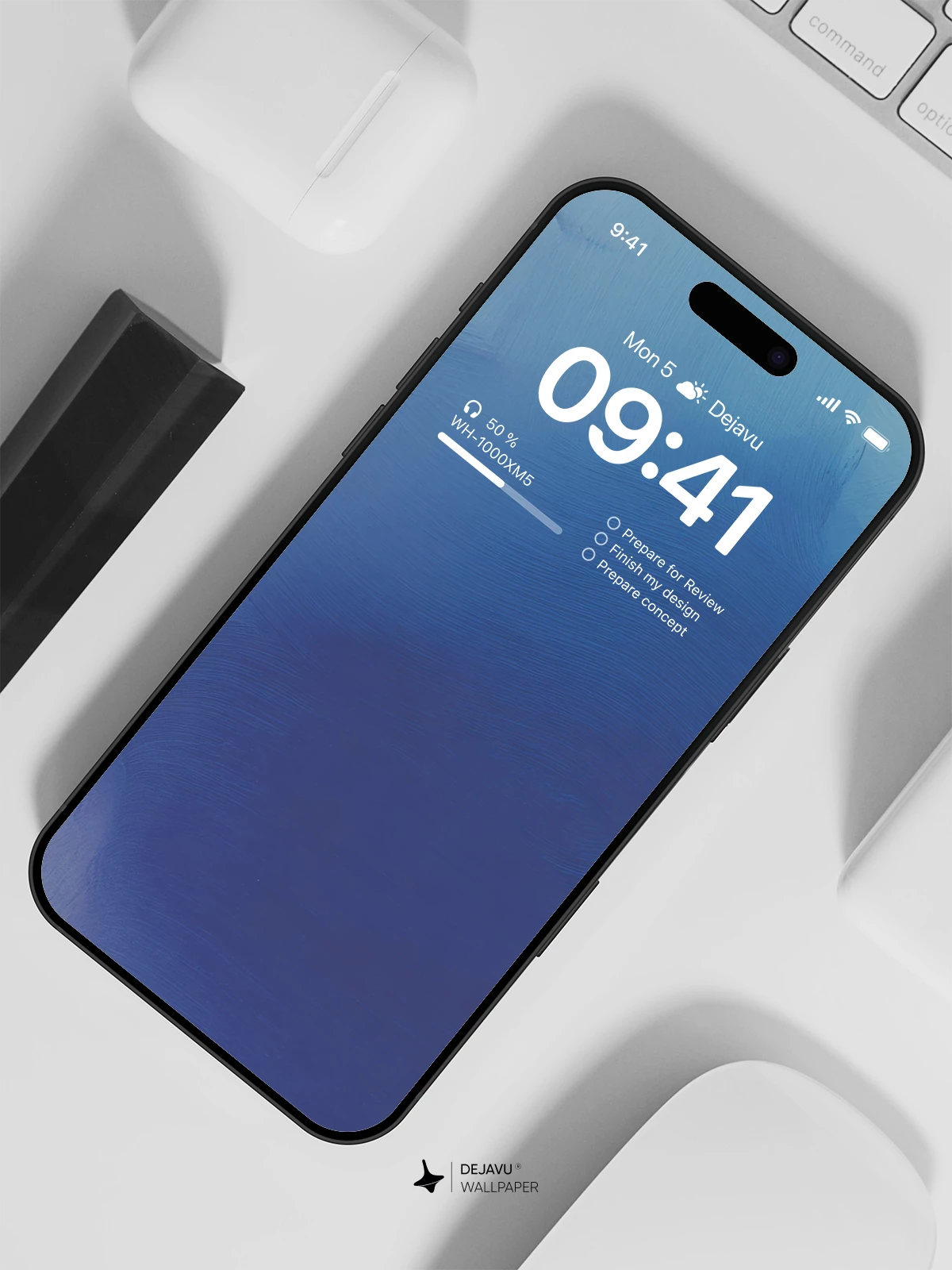 Blue Abstract Wallpaper 4K for iPhone Lock Screen