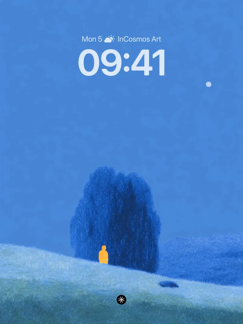 Serene Moonlit Solitude Wallpaper