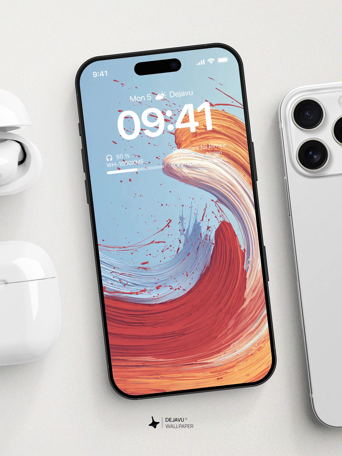 Abstract Wave Wallpaper 4K for iPhone Lock Screen