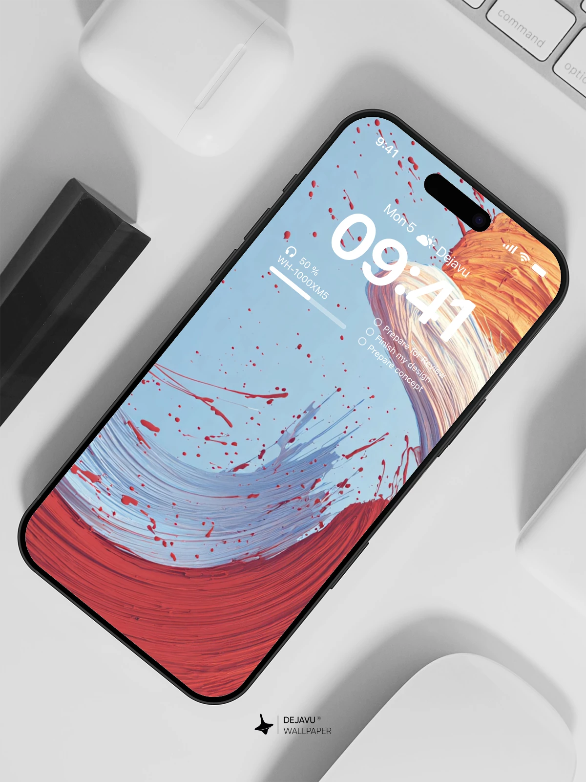 Abstract Wave Wallpaper 4K for iPhone Lock Screen