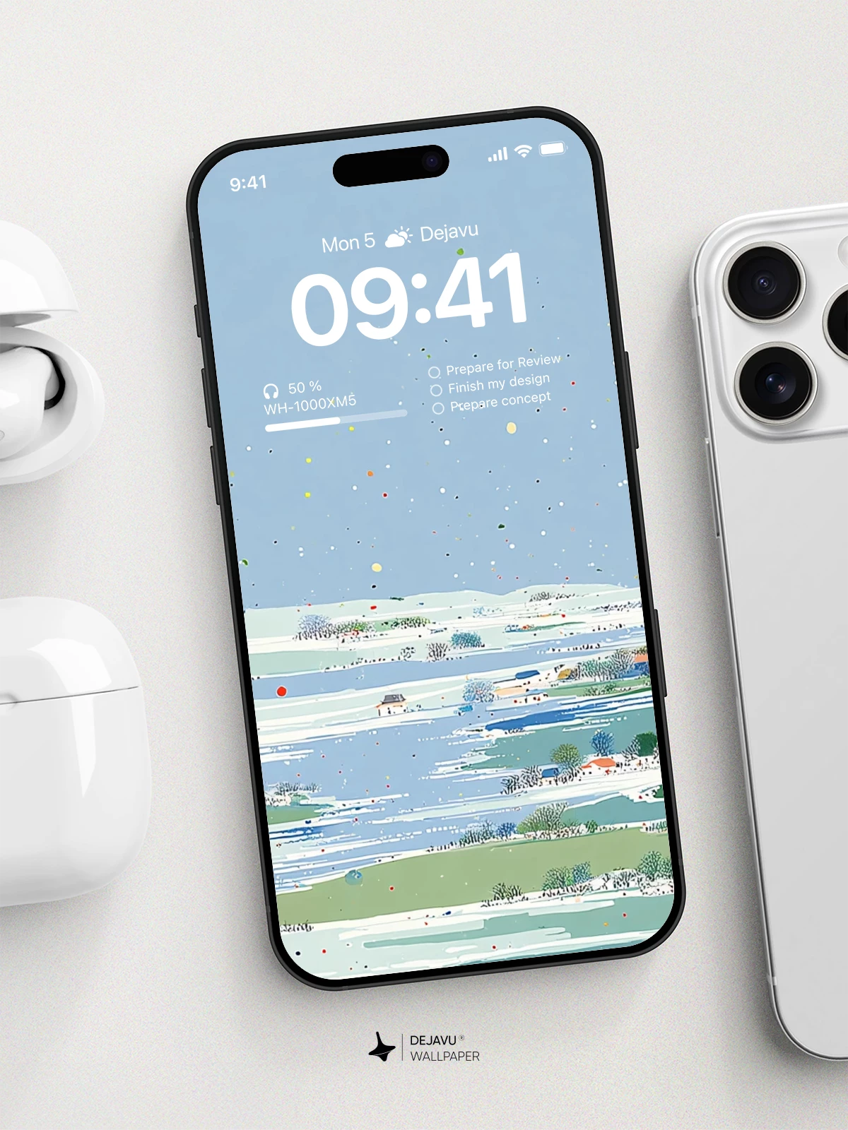 冬季风景壁纸 4K 适用于iPhone锁屏