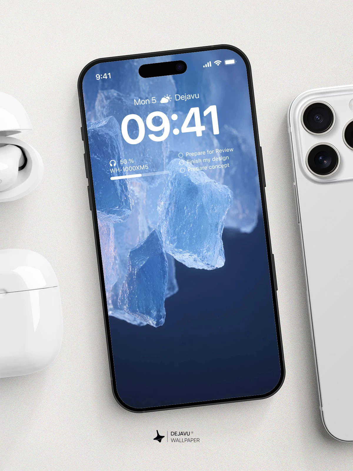 冰块壁纸 4K 用于iPhone锁屏