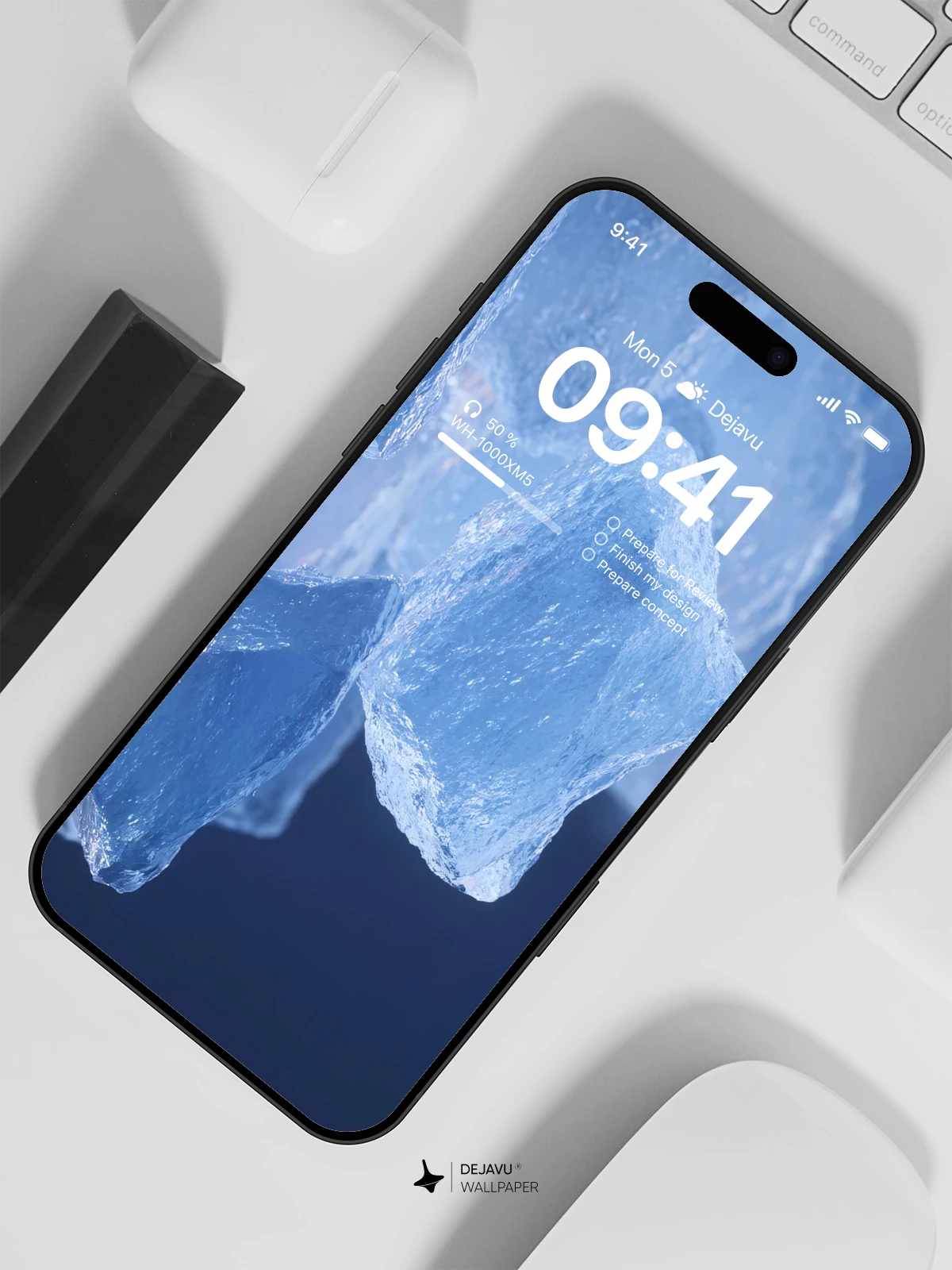 冰块壁纸 4K 用于iPhone锁屏