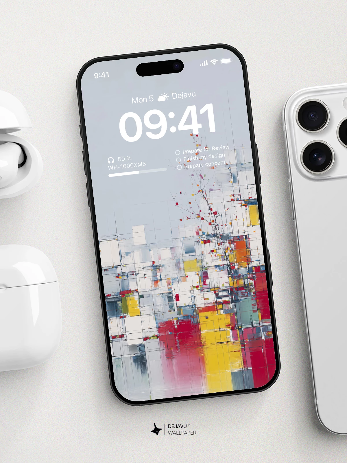抽象几何壁纸4K iPhone锁屏