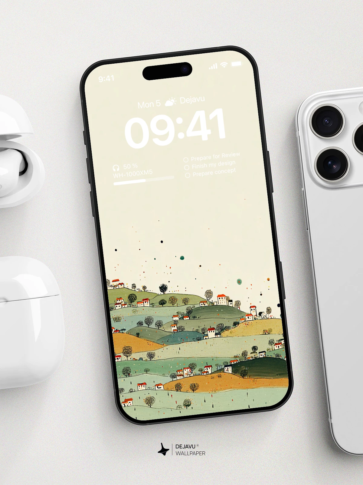 Village Landscape Wallpaper 4K for iPhone Lock Screen
