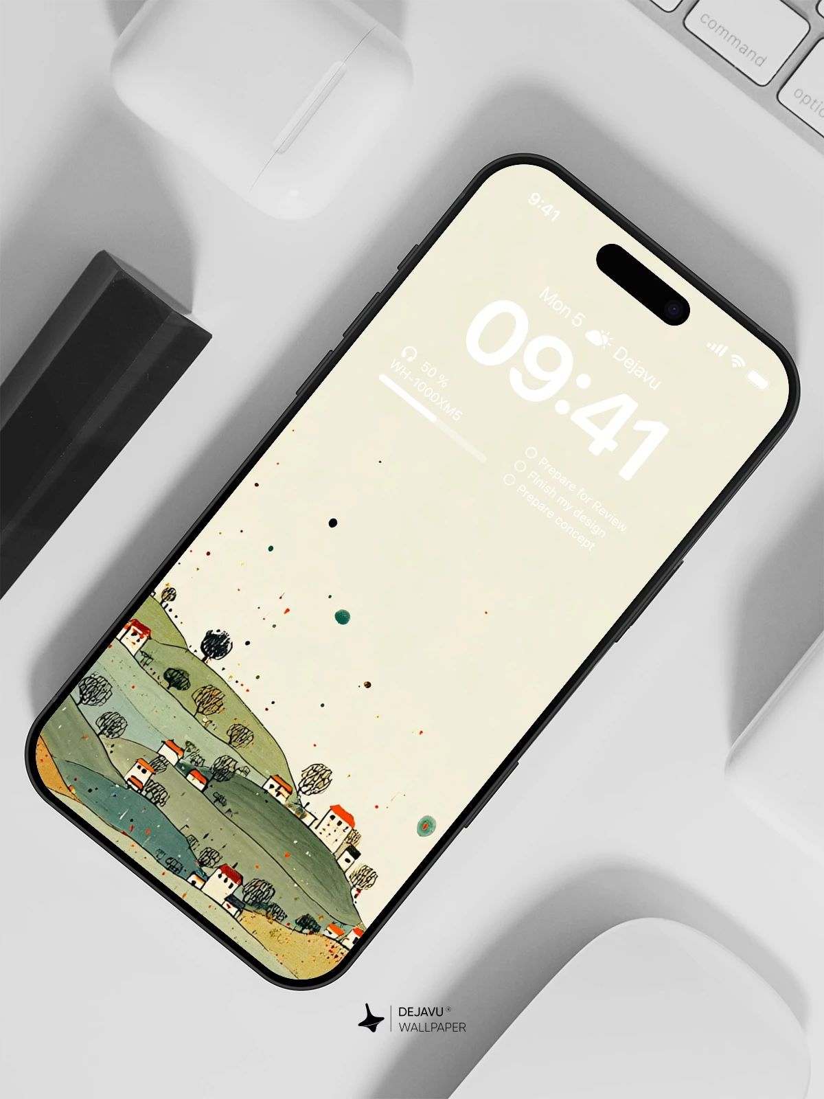 Village Landscape Wallpaper 4K for iPhone Lock Screen