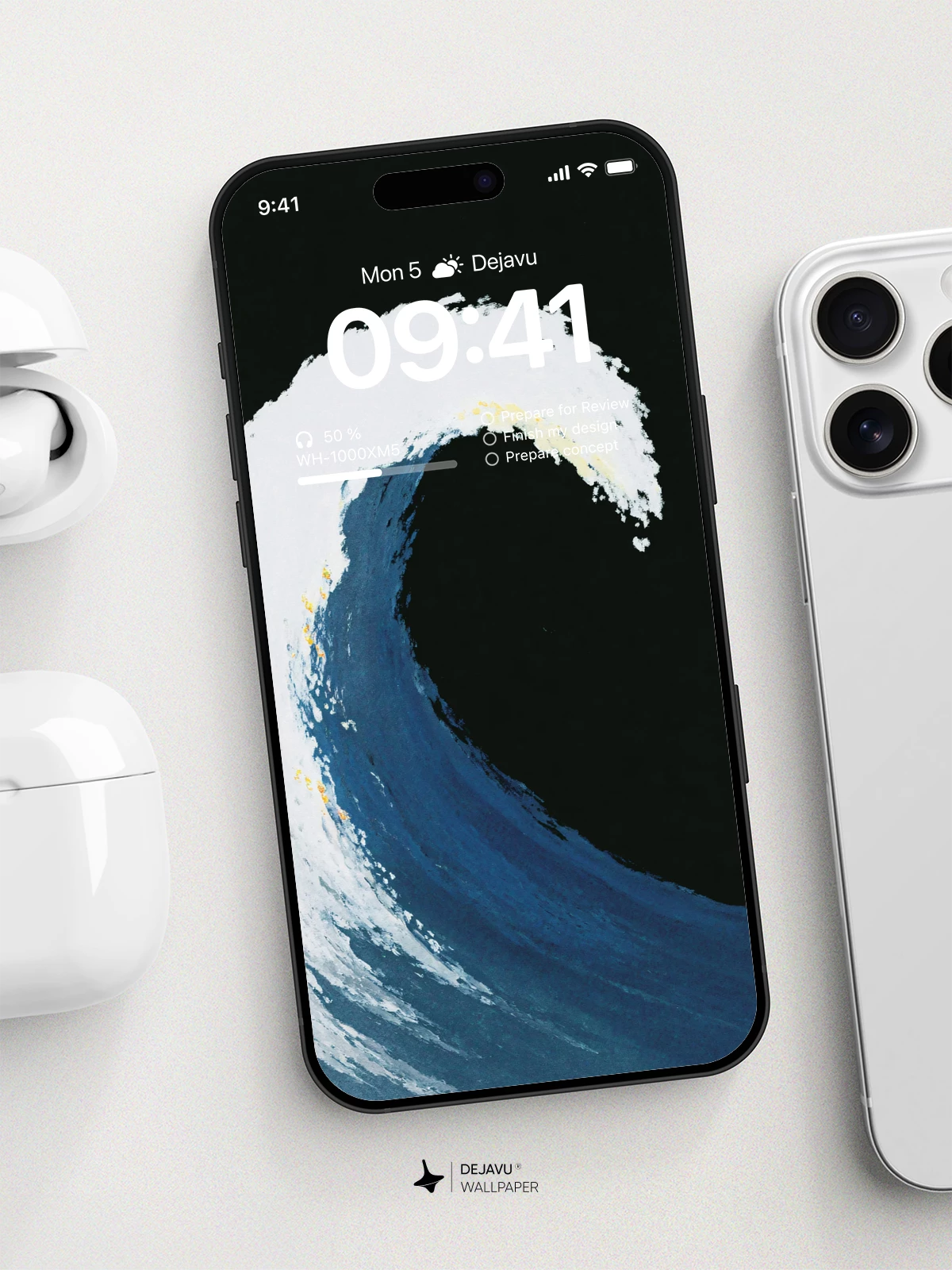 Ocean Wave Wallpaper 4K AMOLED Display Wallpaper