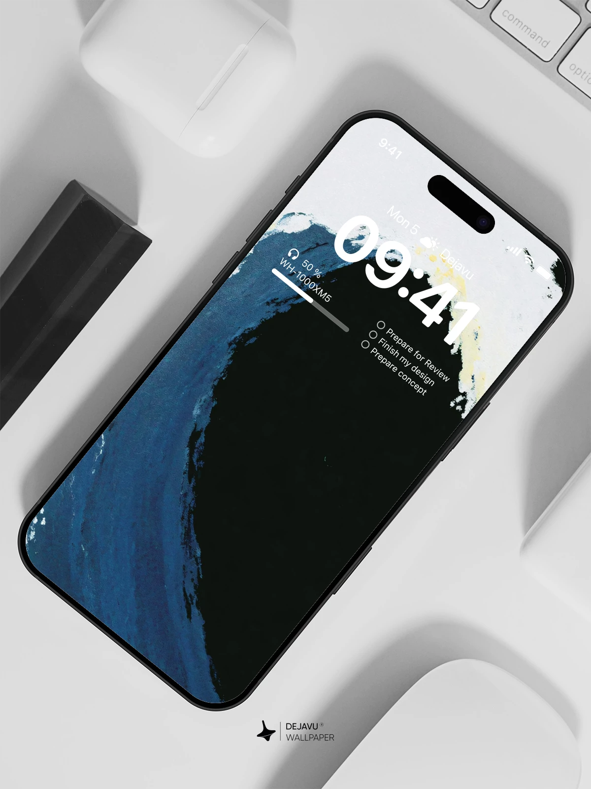 Ocean Wave Wallpaper 4K AMOLED Display Wallpaper