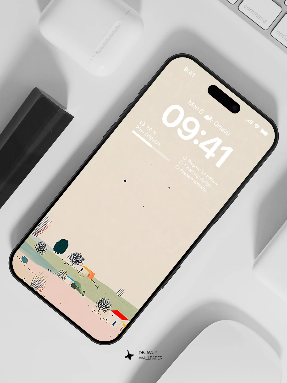 Pastel Countryside Wallpaper 4K for iPhone Lock Screen