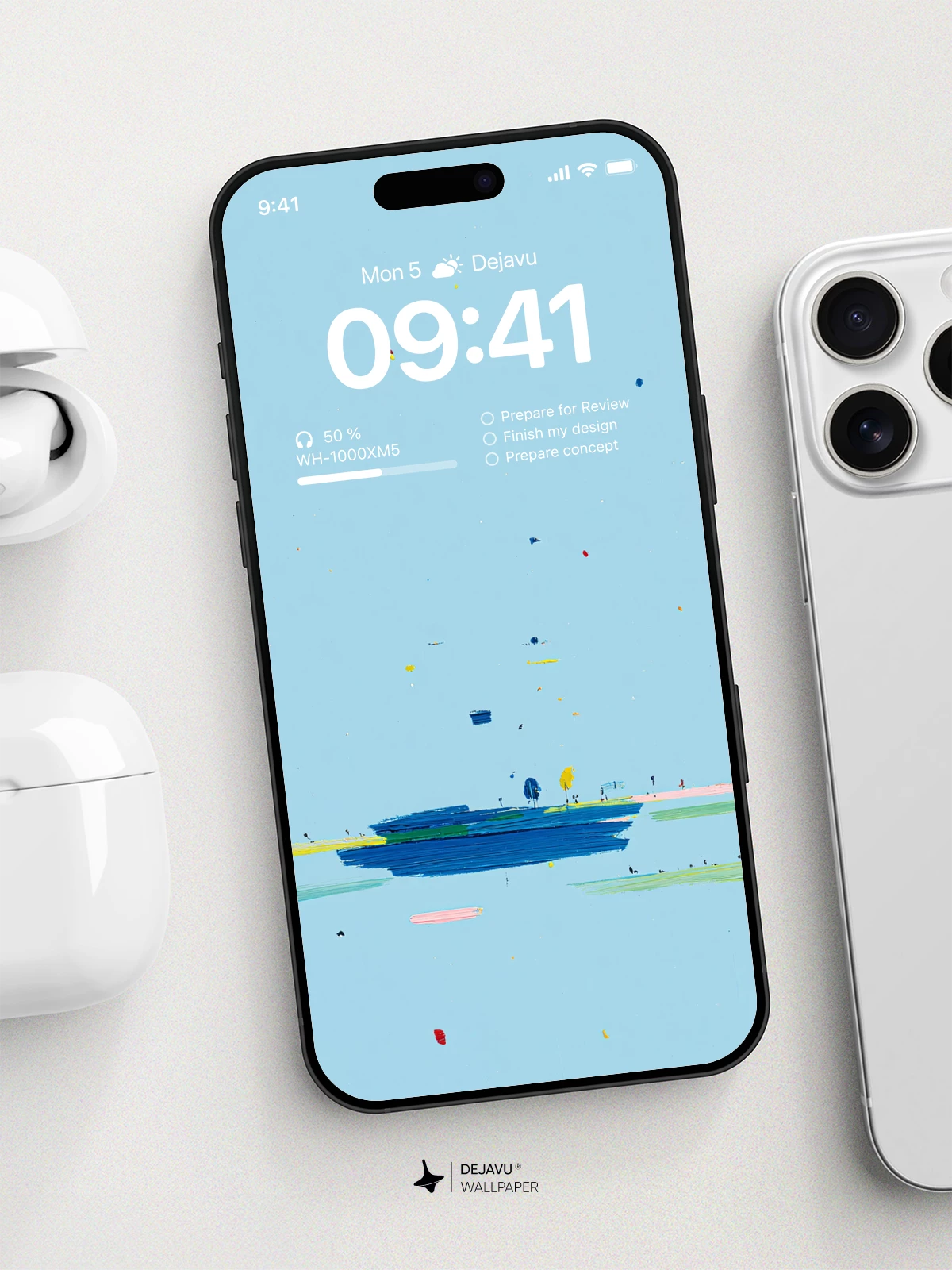 抽象蓝色海洋壁纸4K for iPhone锁屏