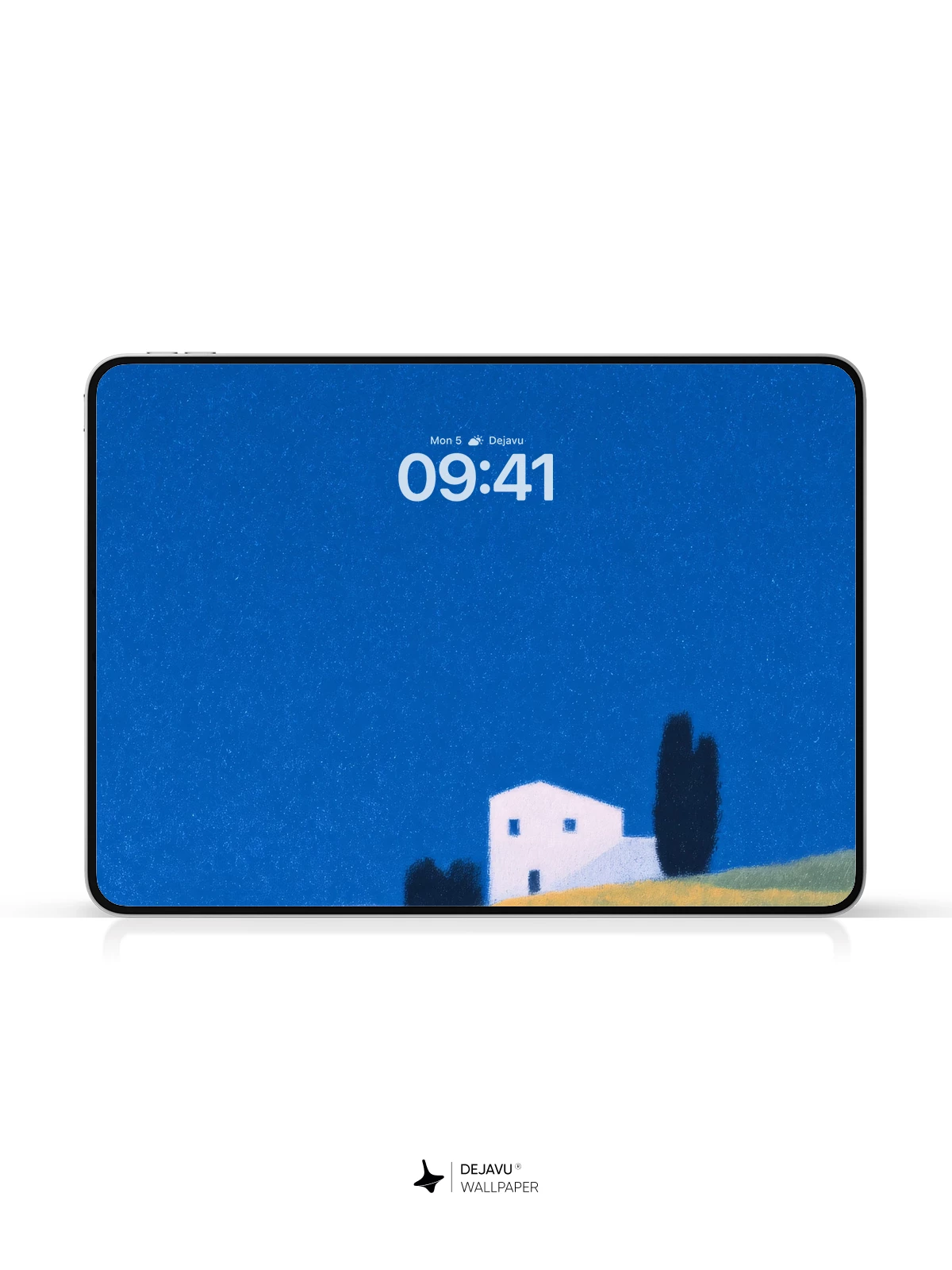 Minimalist Blue Horizon 8K Wallpaper