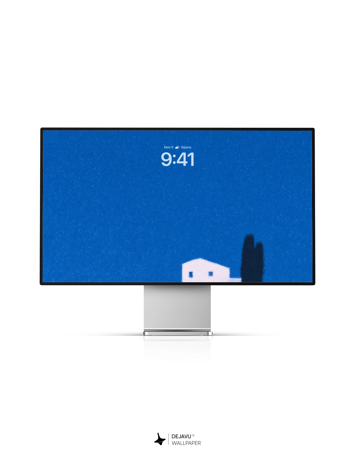 Minimalist Blue Horizon 8K Wallpaper