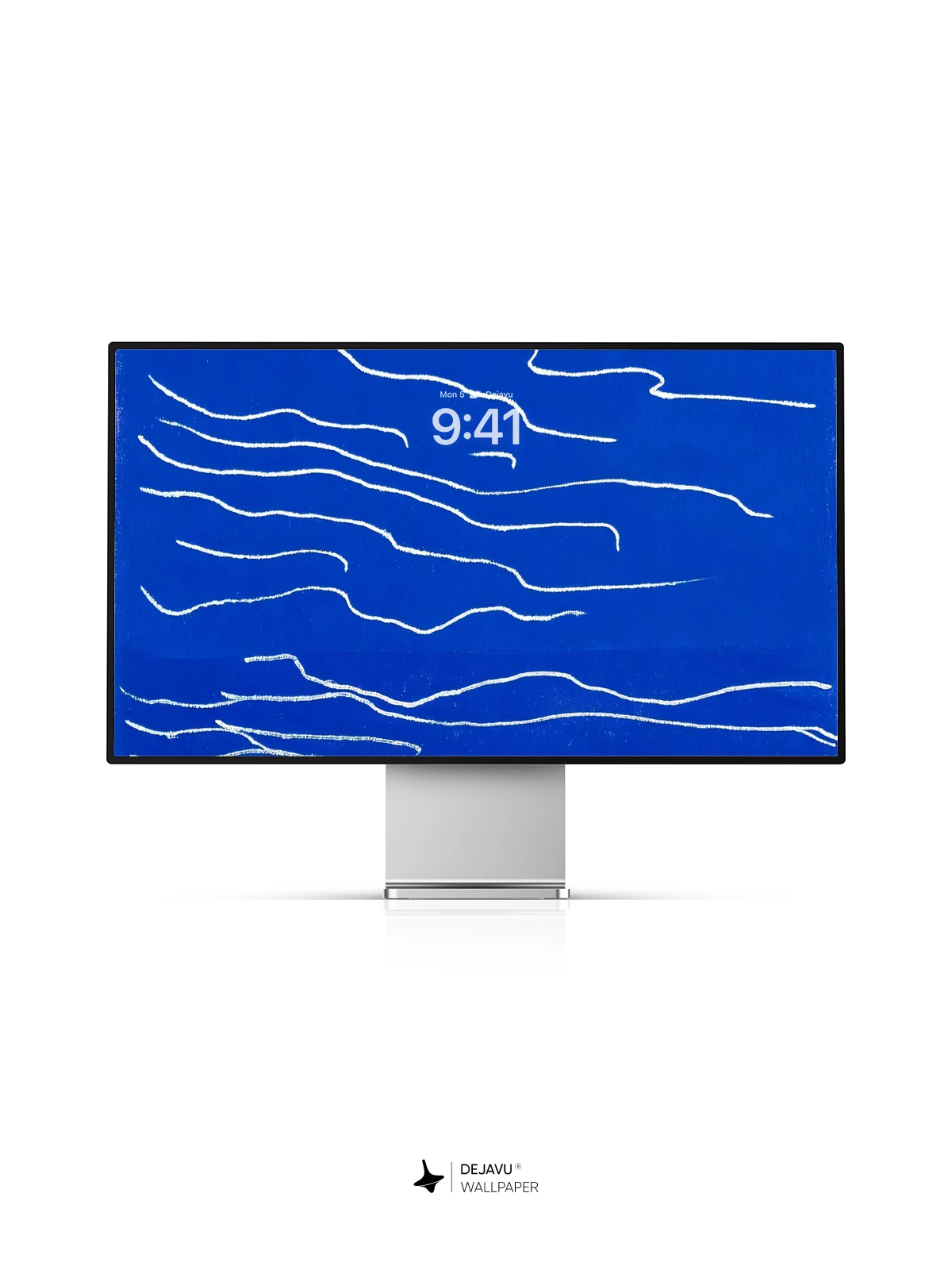 Abstract Blue Wave Wallpaper 4K for Mobile Background