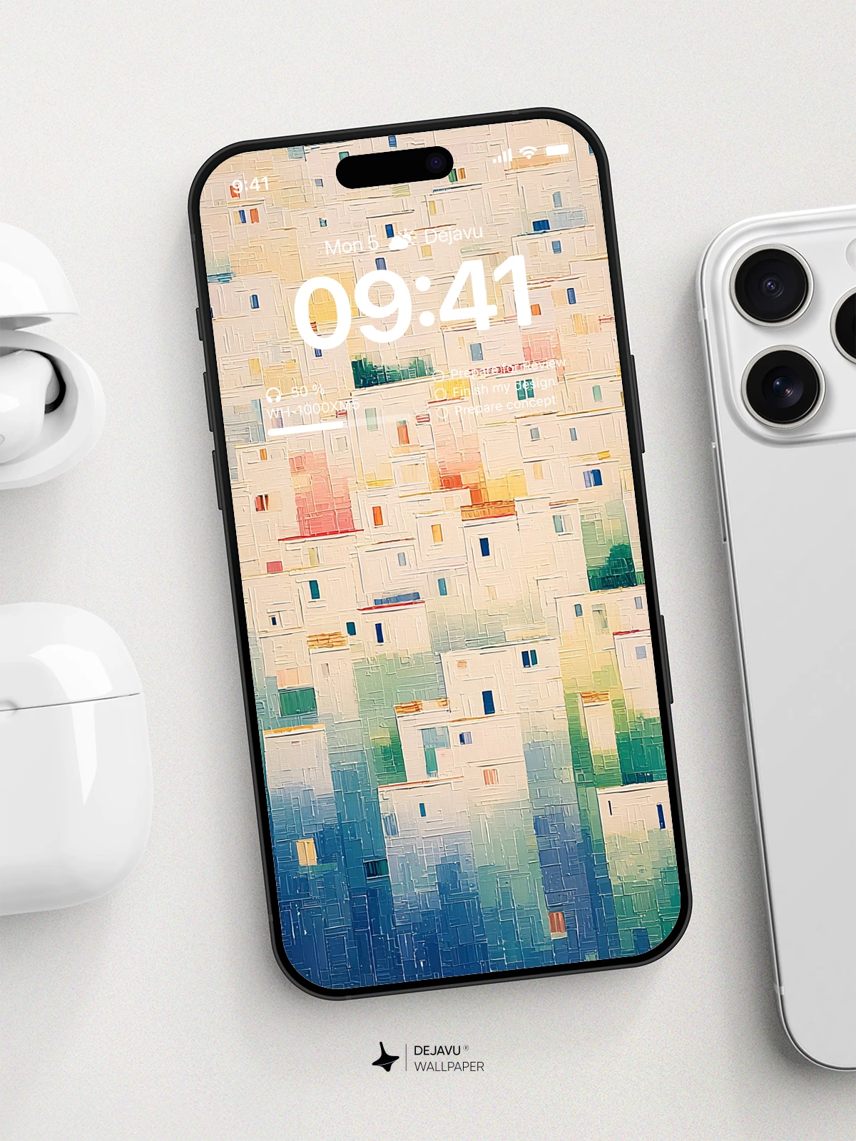 Abstract White Buildings Wallpaper 4K for Mobile Background