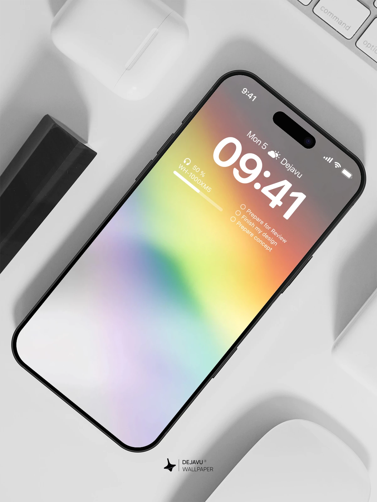 彩虹渐变壁纸4K for iPhone Lock Screen