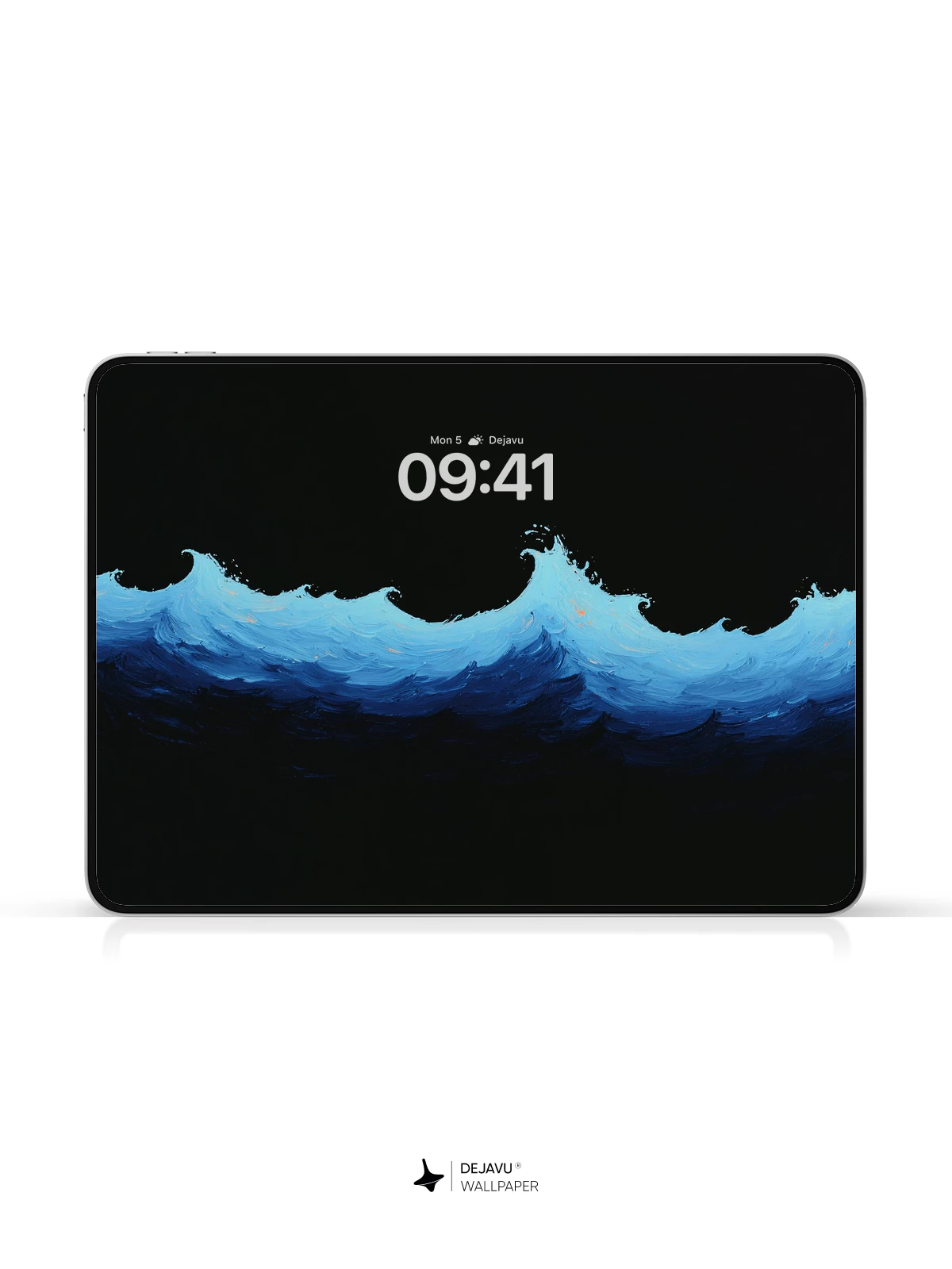 Dark Blue Ocean Wave Wallpaper 4K for iPhone Lock Screen