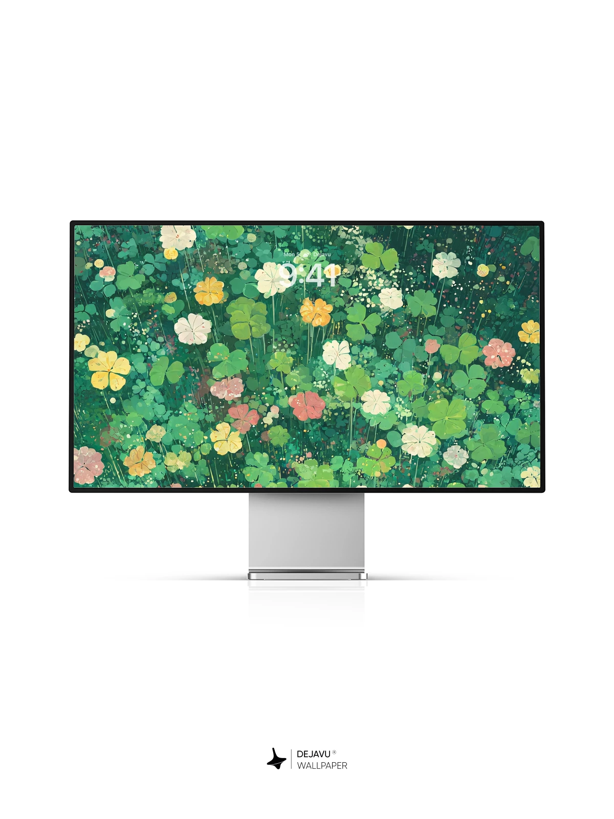四叶草花朵壁纸 4K 用于iPhone锁屏