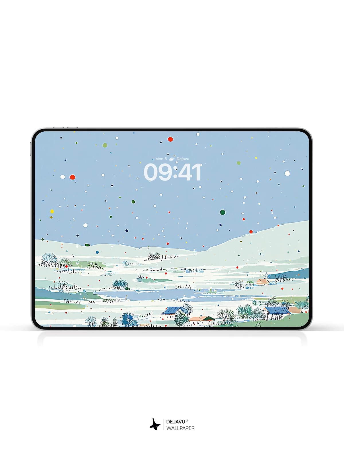 Winter Snowfield Abstract Wallpaper 4K for Mobile Background