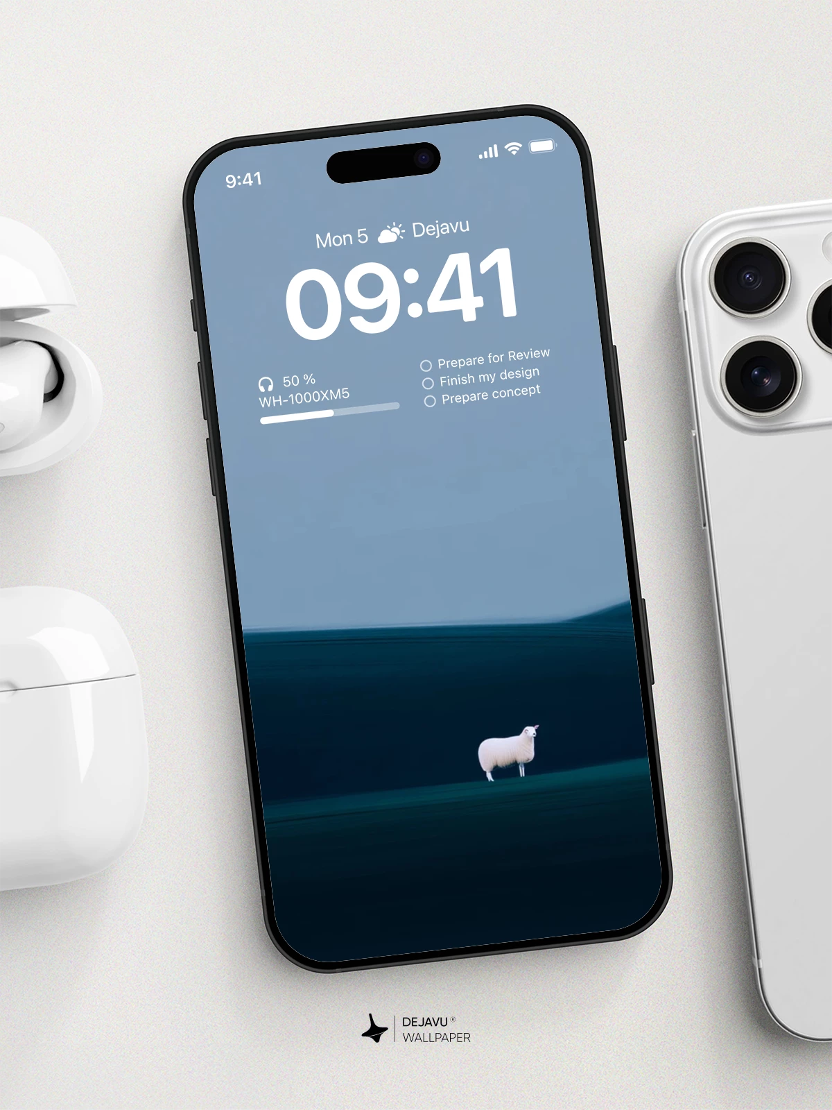 White Sheep Wallpaper 4K for iPhone Lock Screen