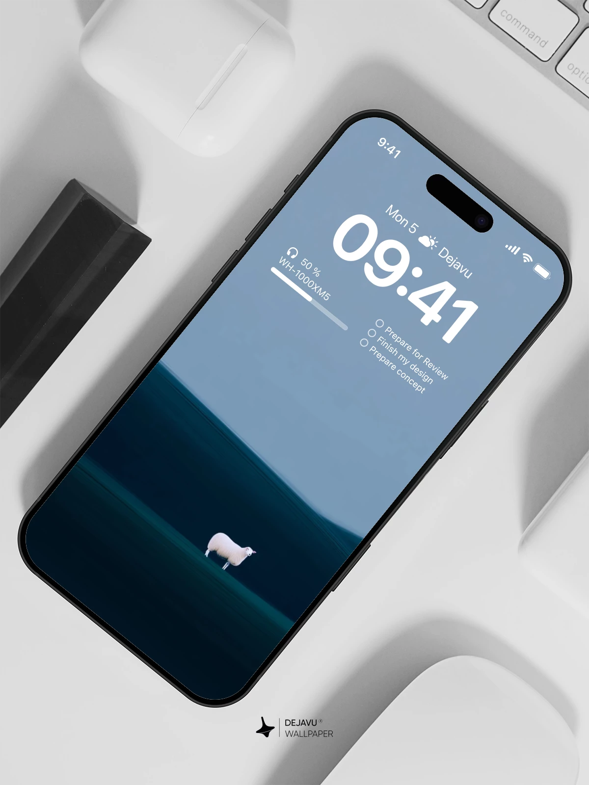White Sheep Wallpaper 4K for iPhone Lock Screen