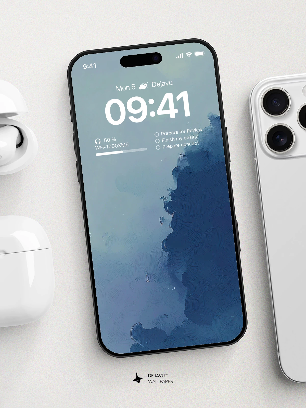 Blue Abstract Wallpaper 4K for iPhone Lock Screen