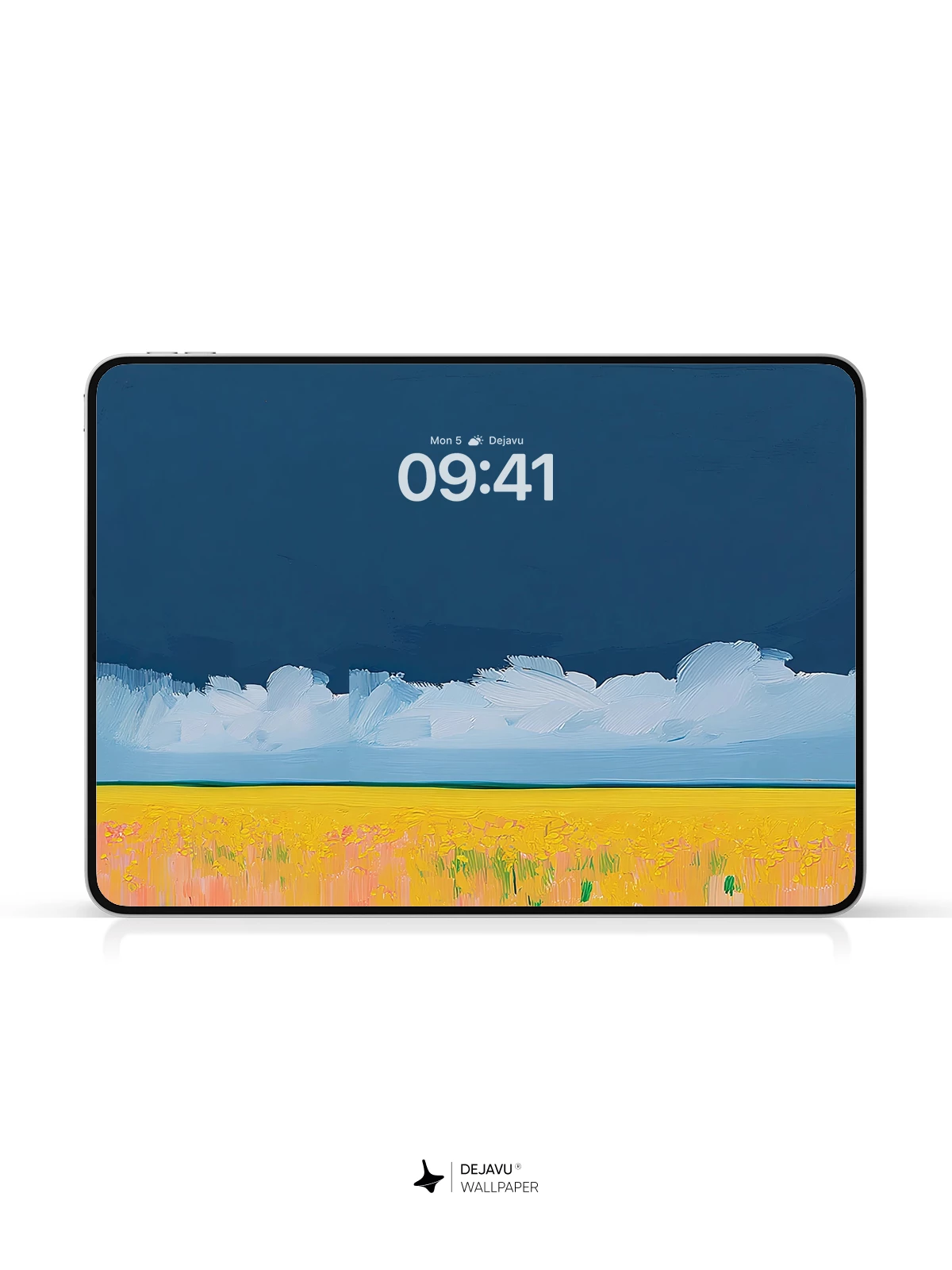 Yellow Field Sky Wallpaper 4K for iPhone Lock Screen